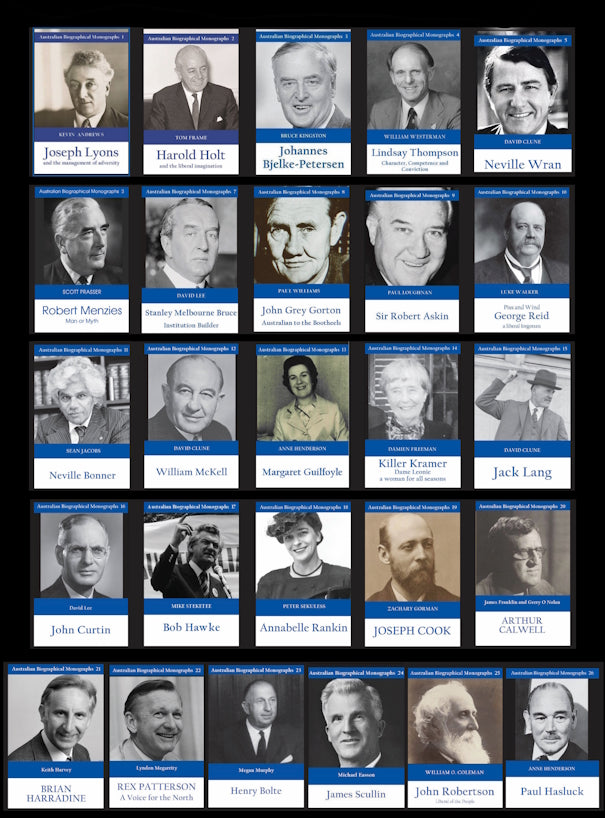 Australian Biographical Monographs - first 26 volumes
